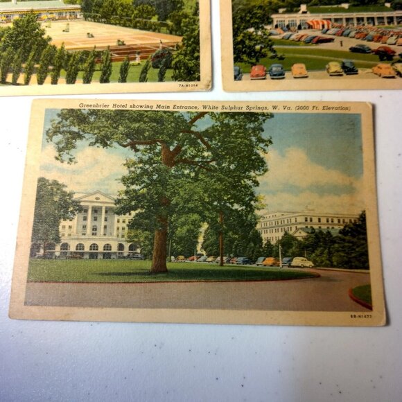 Vintage The Greenbrier Hotel Postcard Lot of 9 Resort West Virginia Unposted USA - Picture 2 of 16